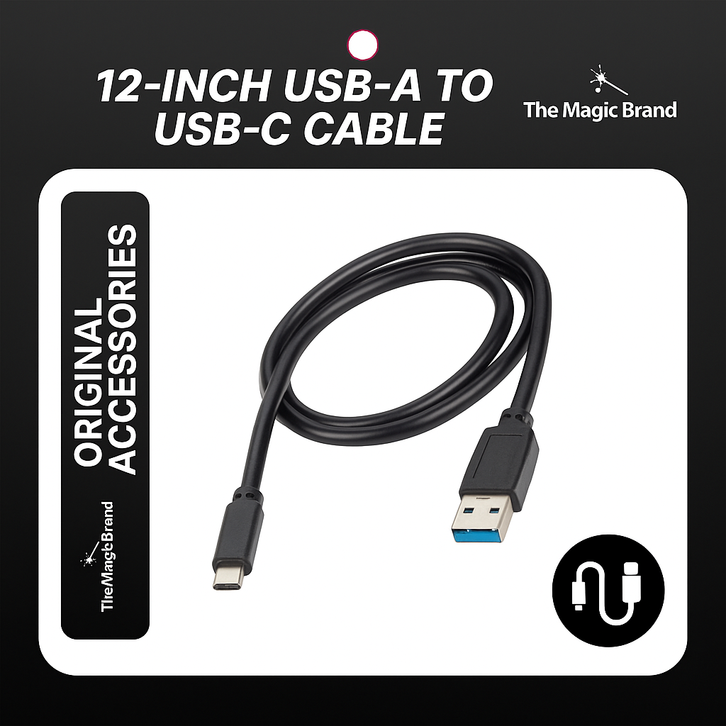 USB-A to USB-C Power Cable (12 inch)
