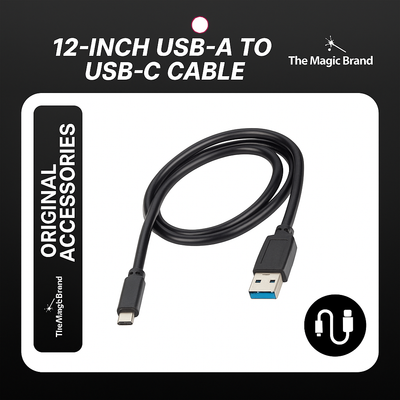 USB-A to USB-C Power Cable (12 inch)
