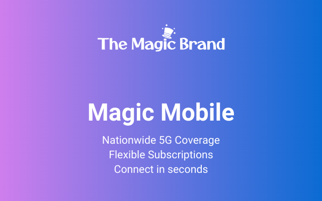 Magic Mobile SIM Card – The Magic Brand