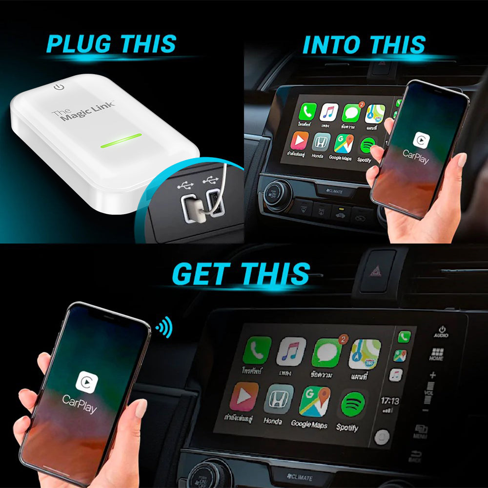 CarlinKit 3.0 Wireless CarPlay Adapter USB for Factory Wired CarPlay Cars  (Model Year: 2015 to 2024), Wireless CarPlay Dongle Convert Wired to