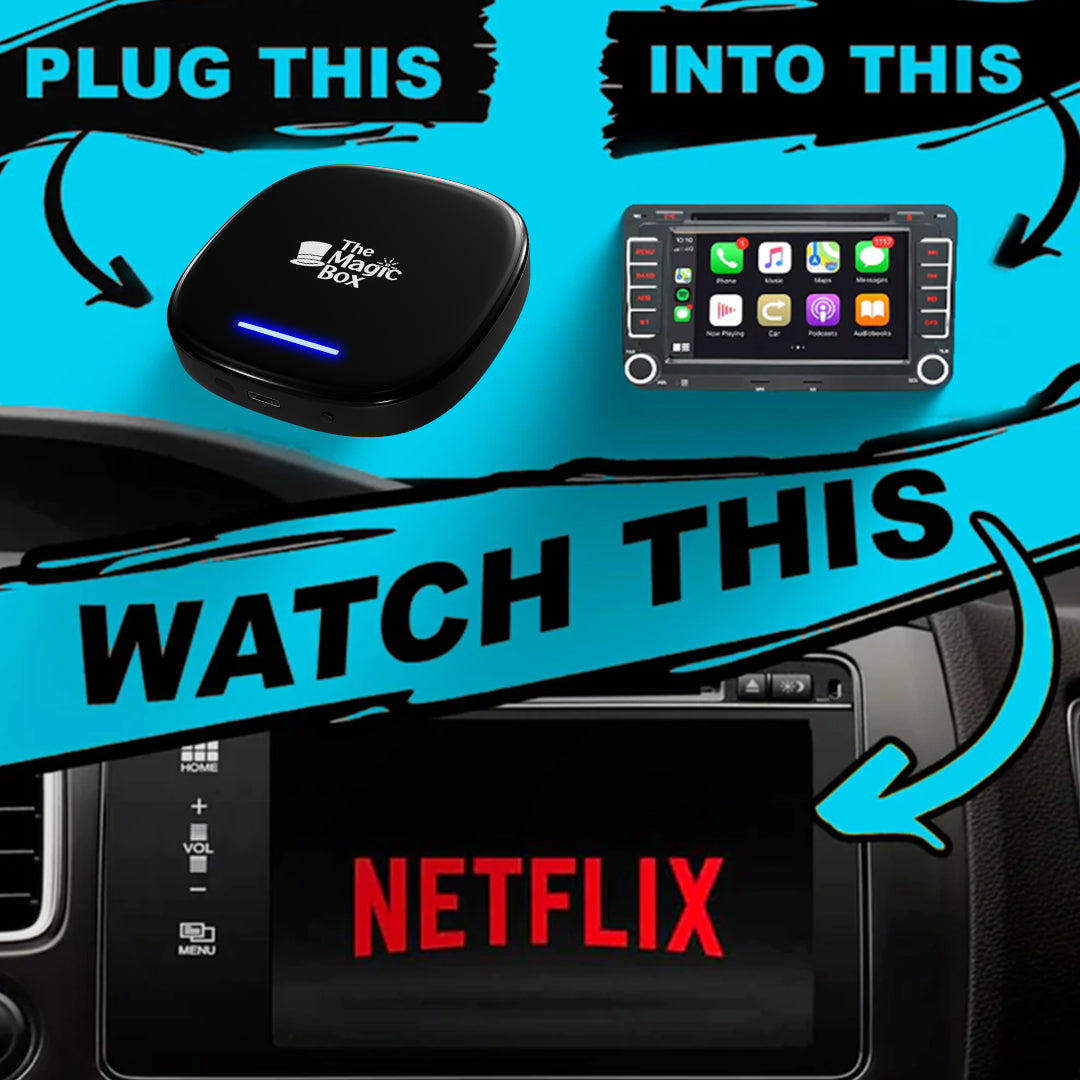 Adaptateur Carplay sans fil avec Netflix , Magic Box