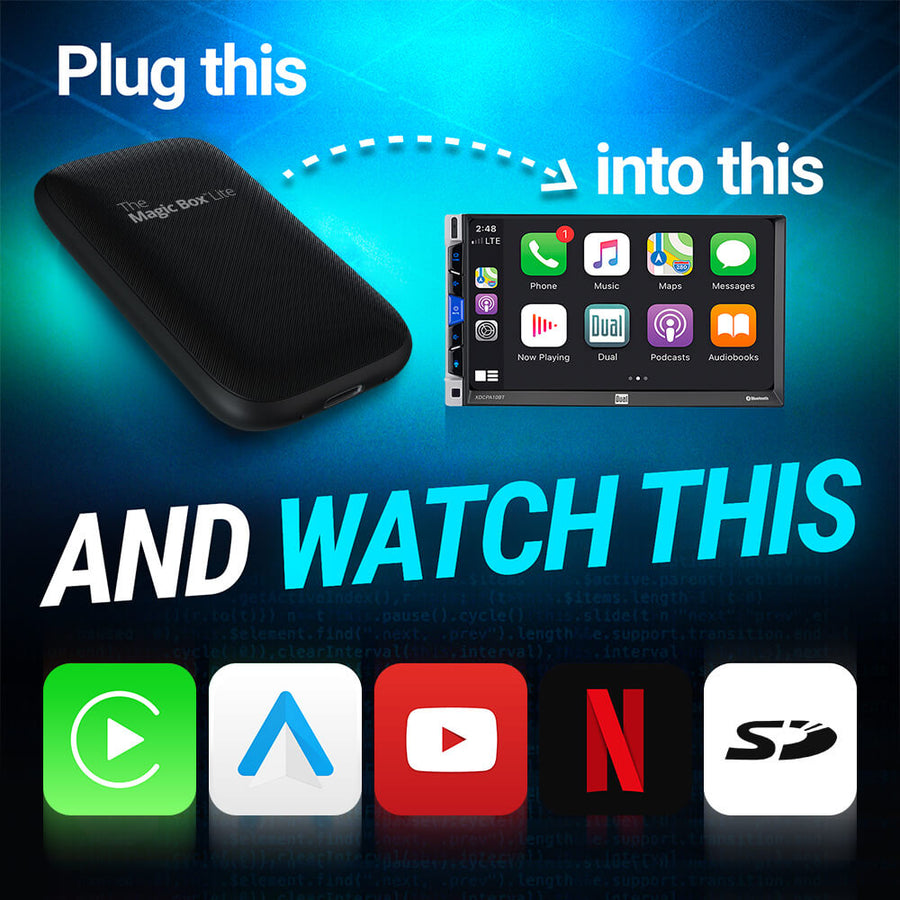 Watch Live TV using CarPlay with Magic Box – The Magic Brand