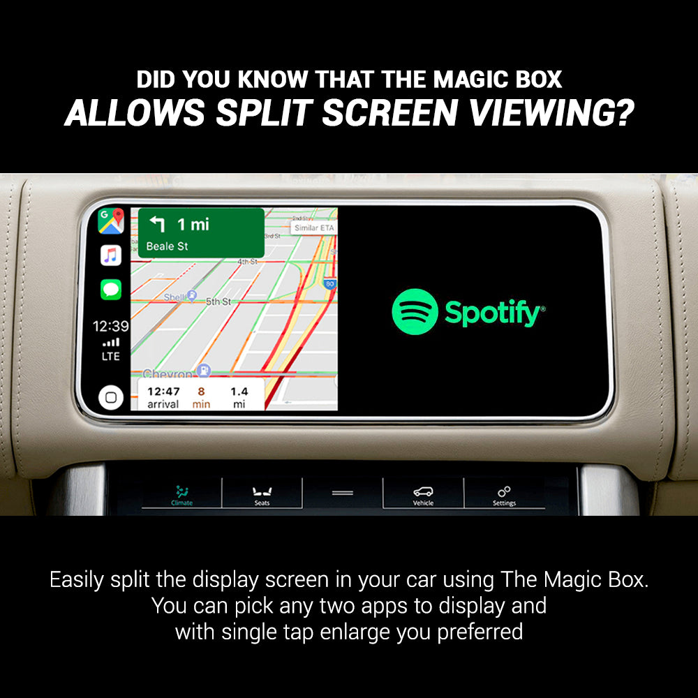 Buy The Magic Box 2.0 Carplay, Wireless Carplay & Android Auto Adapter with  Netflix & &Disney+ &Miracast, Streaming Device with USB &HDMI,  Stream Media to Car & TV, Dongle for OEM Online