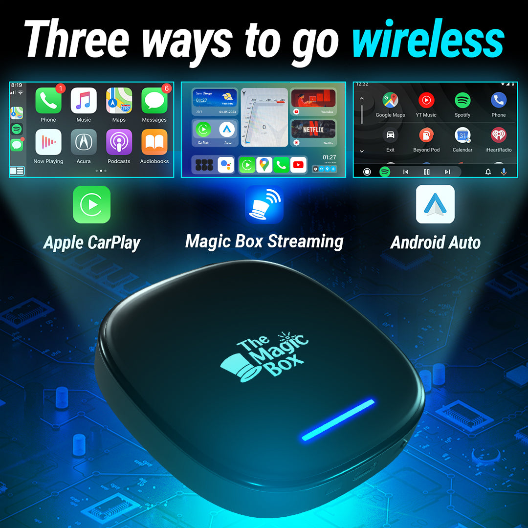  Magic Box 2.0 - Pro, 4+64G with Netflix Hulu  Disney+,  ONINCE Wireless CarPlay Adapter Work with Both iPhones and Android Phones :  Electronics
